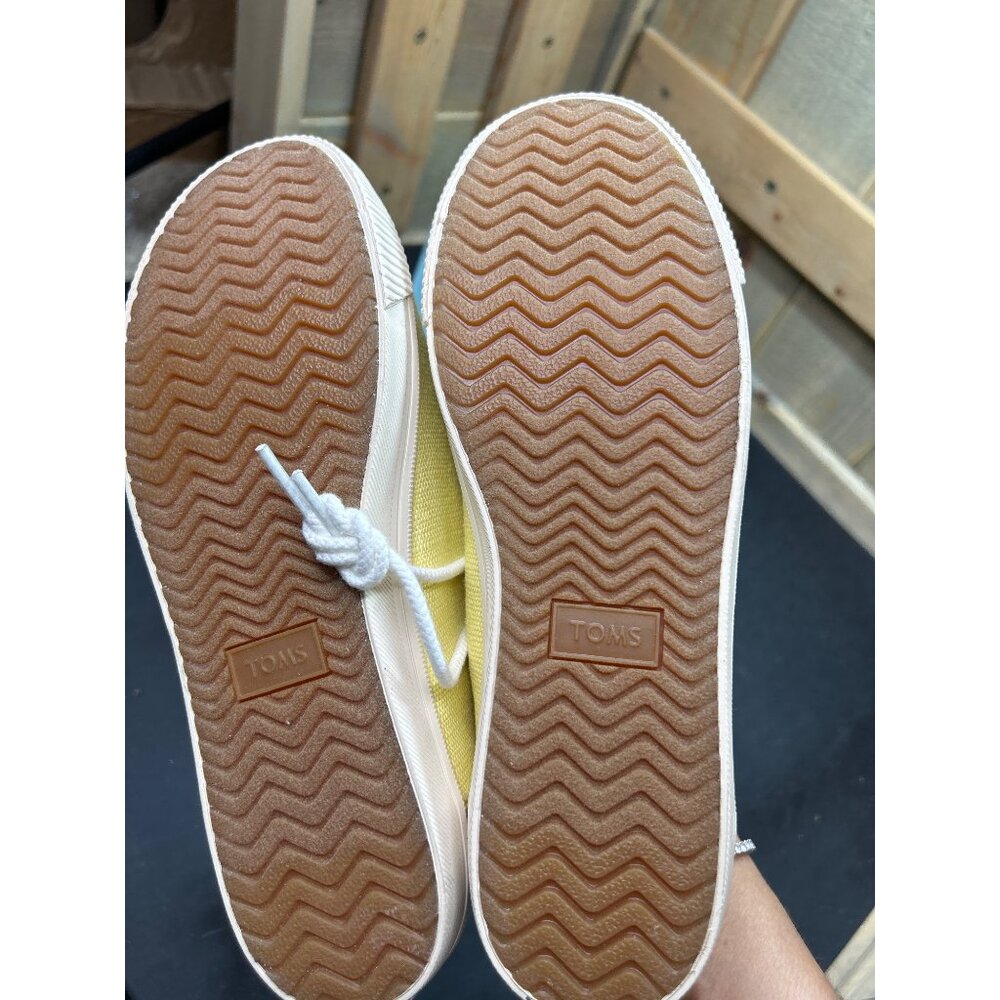 Toms Womens Carmel Sunshine Heritage Canvas Sneakers W6 - Picture 11 of 12